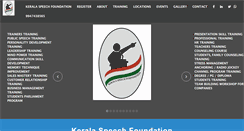 Desktop Screenshot of keralaspeechfoundation.com