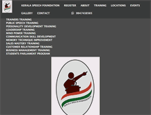 Tablet Screenshot of keralaspeechfoundation.com